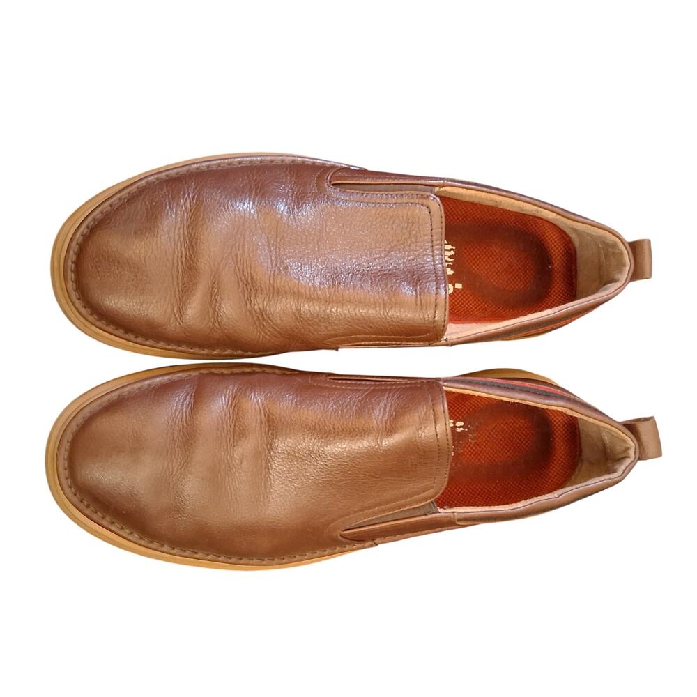 Stacy Adams Chocolate Delmar Plain Toe Slip on Shoes 9M